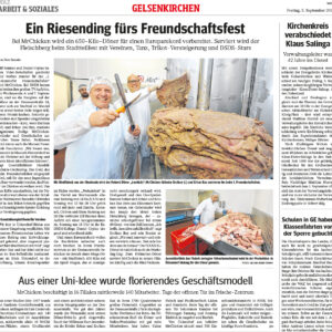 Ein Riesending fürs Freundschaftsfest